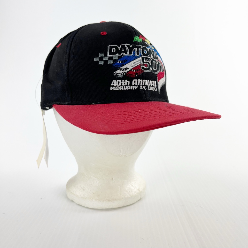 Southern Sportswear Daytona 500 40th Annual Black Baseball Cap Hat Southern Sportswear Daytona 500 40th Annual Black Baseball Cap Hat